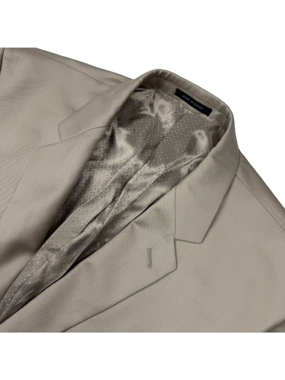 Alfani Men’s Cashmere/ Wool Blend 2-Button Blazer Beige • 46L